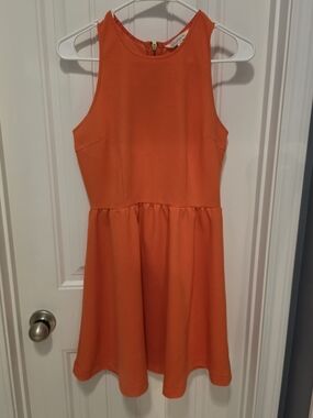 Charming Charlie Orange Sleeveless Mini Dress